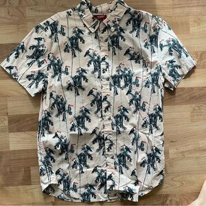 Tropical Print Short Sleeve Shirt
